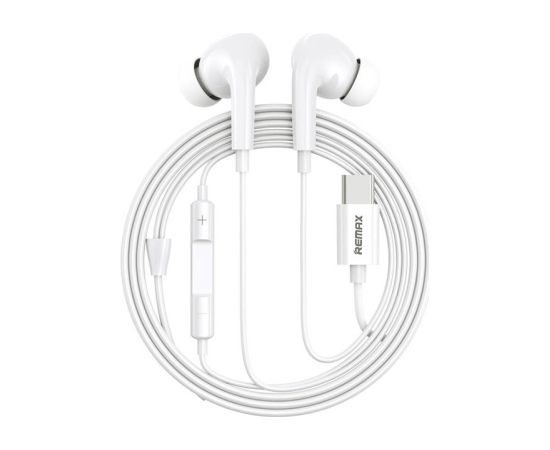 Earphones Remax RM-533a, USB-C, 1.2m (white)