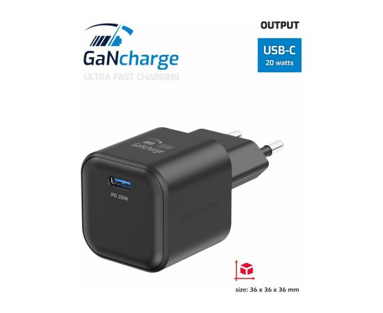 Swissten 3арядное устройство GaN USB-C 20W PD