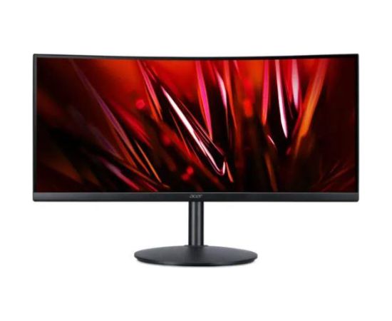 LCD Monitor ACER XZ342CUS3BMIIP 34" Gaming/Curved/21 : 9 Panel VA 3440x1440 21:9 180 hz Matte 1 ms Speakers Swivel Height adjustable Tilt Colour Black UM.CX2EE.301