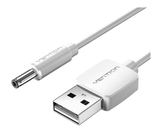 Power Cable USB 2.0 to DC 3.5mm Barrel Jack 5V Vention CEXWD 0,5m (white)