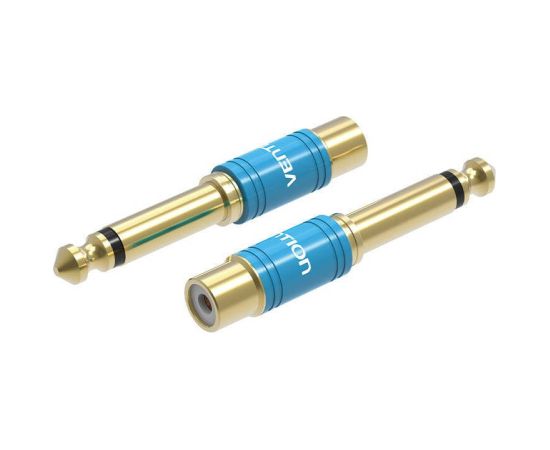 Adapter Audio 6.35mm male to RCA female Vention VDD-C03 blue