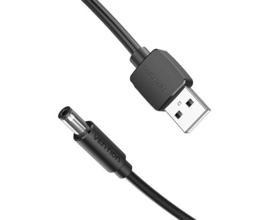 Power Cable USB 2.0 to DC 5.5mm Barrel Jack 5V Vention CEYBG 1,5m (black)