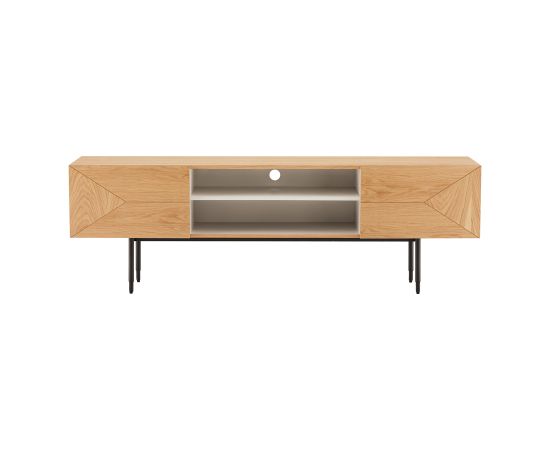 TV-table NATE 180x40xH58cm, oak