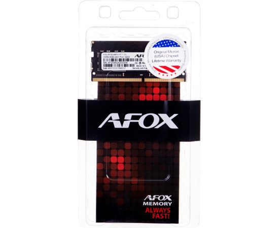 AFOX DDR4 8G 2400 SO DIMM memory module 8 GB 1 x 8 GB 2400 MHz