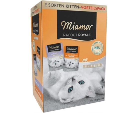 MIAMOR Ragout Royale Kitten mix w galaretce 12x100g