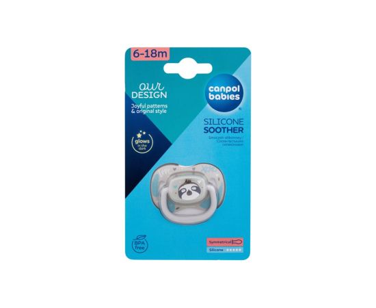 Canpol Exotic Animals / Silicone Soother 1pc Sloth 6-18m