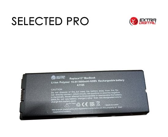 Extradigital Аккумулятор для ноутбука A1185, 5600mAh, Extra Digital Selected Pro