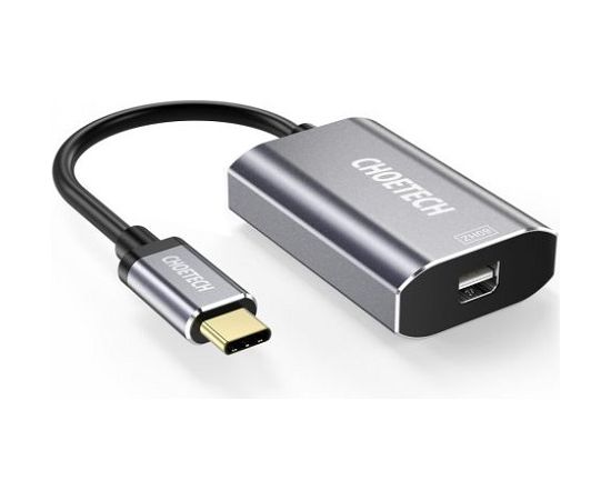 Адаптер CHOETECH USB-C - Mini DisPlay Port, 4K, 3830x2160, 60Hz, 15cm