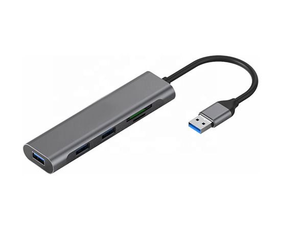Extradigital Adapter USB 3.0 - 3 x USB 3.0, SD, TF