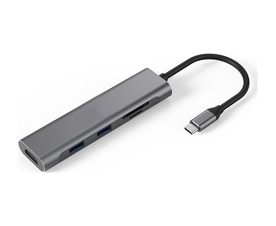 Extradigital Aдаптер USB Type-C - 2 x USB 3.0, HDMI, SD, TF