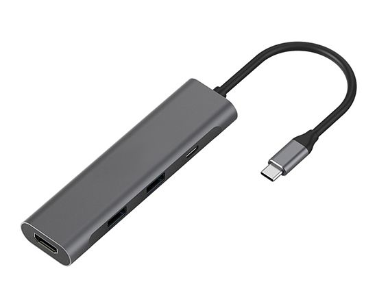 Extradigital Aдаптер USB Type-C - 2 x USB 3.0, Type-C PD, HDMI