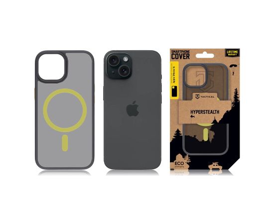 Tactical MagForce Hyperstealth 2.0 Cover for iPhone 15 Black|Yellow