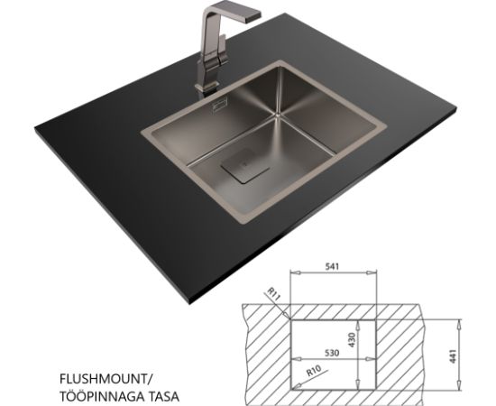 Sink Teka FlexLinea RS15 50.40 titanium
