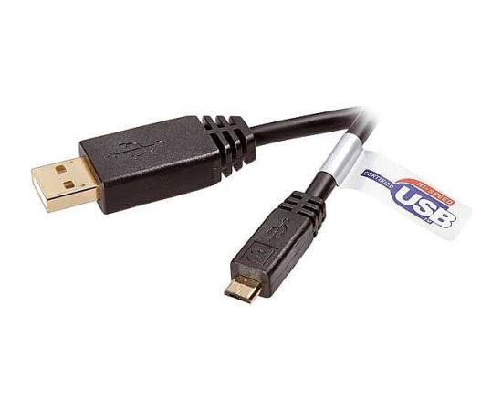 Vivanco USB kabelis - microUSB 1.8m (45217)