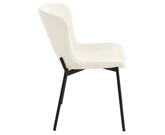 Chair MANOLO white boucle