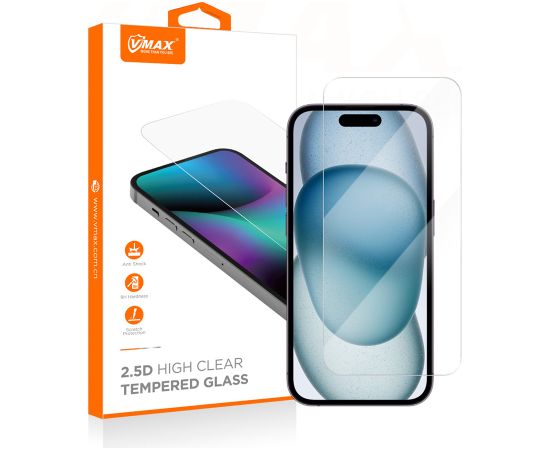 Vmax tempered glass 2,5D Normal Clear Glass for Samsung Galaxy A15