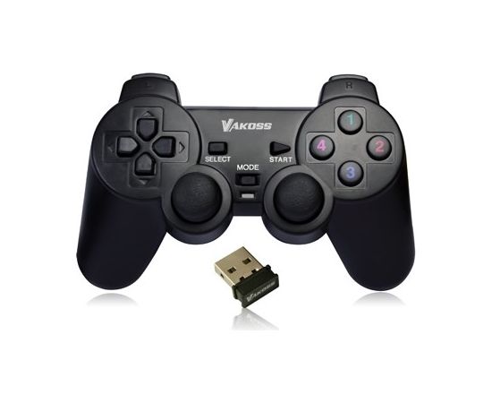 VAKOSS GAMEPAD WIRELESS WITH DUAL-SHOCK FUNCTION