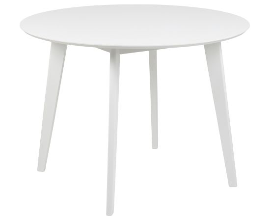 Ēdamistabas galds ROXBY, D105xH76cm, balts