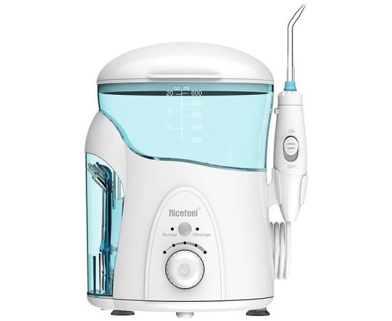 Nicefeel Deskopt water flosser 600ml with head set and UV disinfection FC288