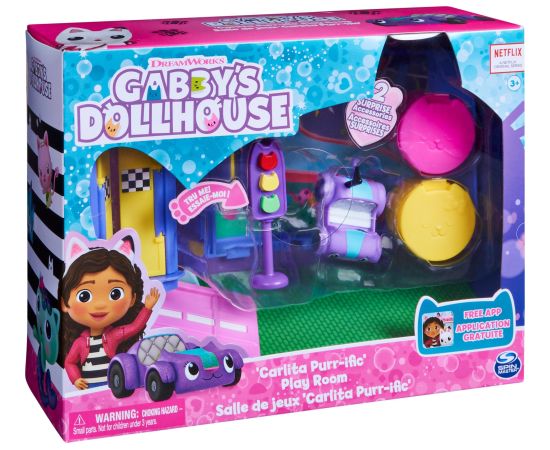 Spin Master Spin Master Gabby's Dollhouse Deluxe Room - Purr-ific Play Room, Backdrop