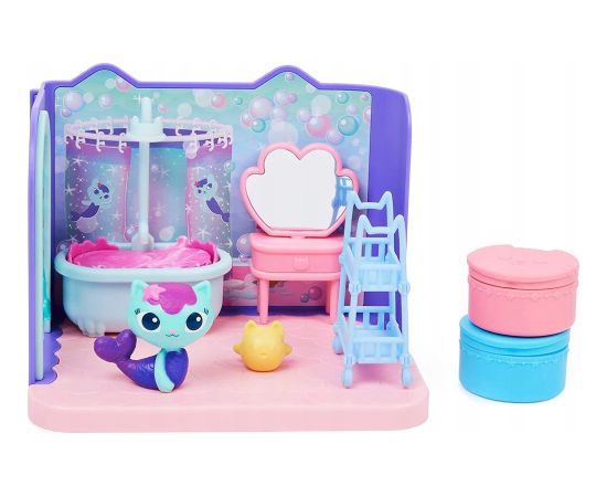 Spin Master Spin Master Gabbys Dollhouse Deluxe Room Bathroom, Fig. (with a seakill figure)