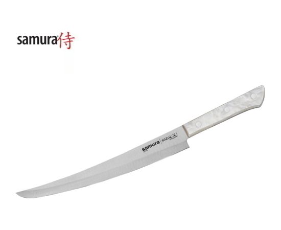 Samura Harakiri Acryl Универсальный Кухонный нож 230mm Tanto для нарезки с акриловой ручкой с AUS 8 кованной японской стали 58 HRC