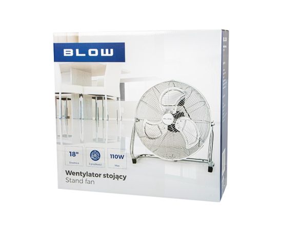 Blow floor fan 18"/45cm 110W