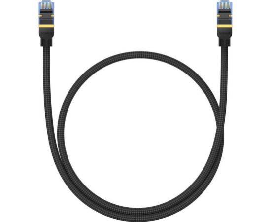 Braided network cable cat.7 Baseus Ethernet RJ45, 10Gbps, 0,5m (black)