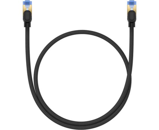 Braided network cable cat.7 Baseus Ethernet RJ45, 10Gbps, 0,5m (black)