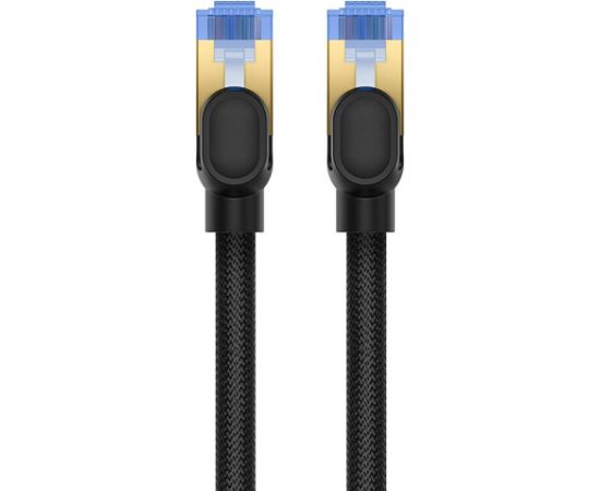 Braided network cable cat.7 Baseus Ethernet RJ45, 10Gbps, 0,5m (black)