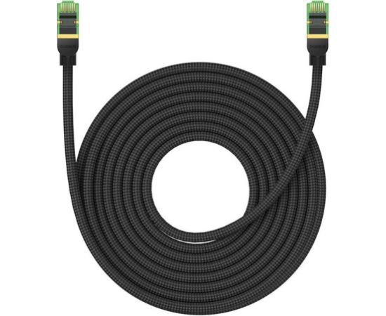 Braided network cable cat.8 Baseus Ethernet RJ45, 40Gbps, 10m (black)