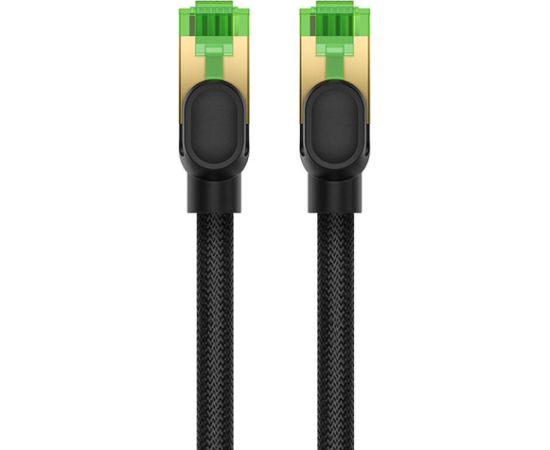 Braided network cable cat.8 Baseus Ethernet RJ45, 40Gbps, 5m (black)