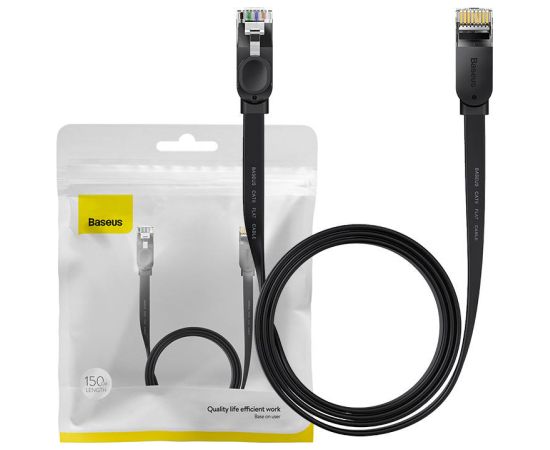 Baseus Ethernet RJ45, 1Gbps, 1.5m network cable (black)