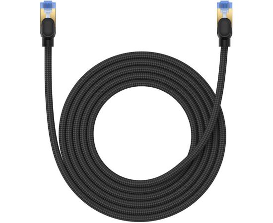 Braided network cable cat.7 Baseus Ethernet RJ45, 10Gbps, 3m (black)