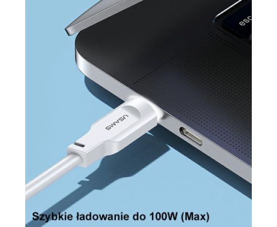 USAMS US-SJ567 кабель USB-C 1,2 м | 100 Вт белый