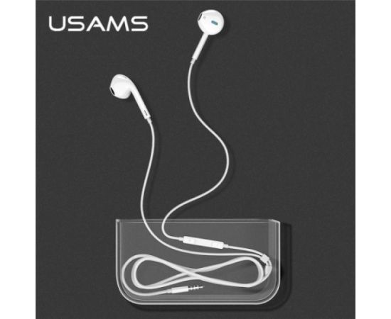 USAMS Stereo austiņas EP-22 white |white HSEP2201 jack 3,5mm ligzda