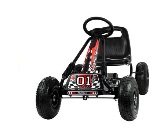 Lean Cars A-15 Go-Cart Black Pumped Wheels