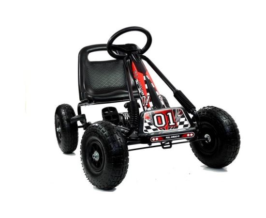 Lean Cars A-15 Go-Cart Black Pumped Wheels