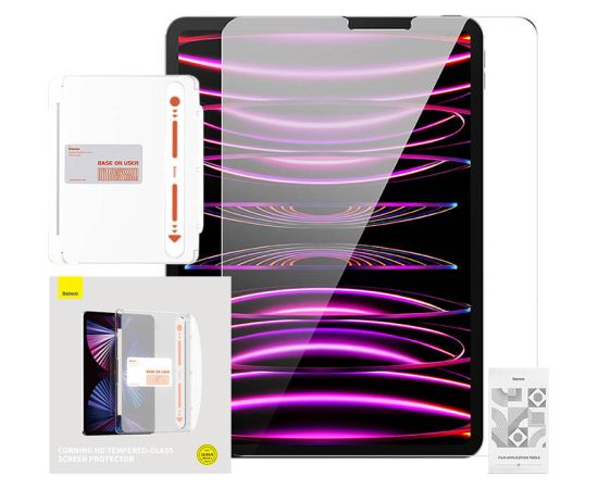 Tempered Glass Baseus Screen Protector for Pad Pro 11" (2018/2020/2021/2022)/Pad Air4/Air5 10.9"