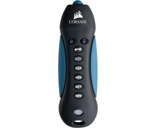 Corsair Flash Padlock 3128 GB, USB flash drive (black / blue, USB-A 3.2 Gen 1)