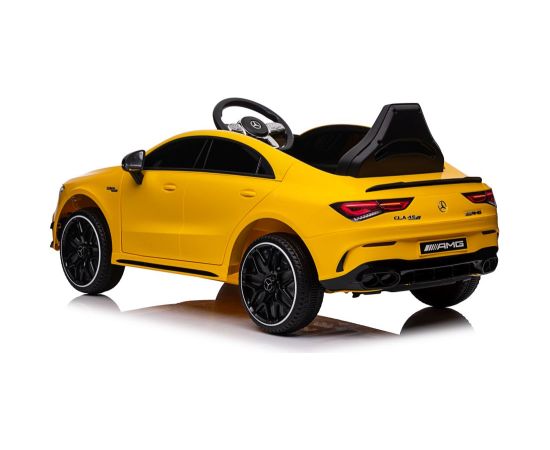 Lean Cars Battery-powered car Mercedes CLA 45s AMG Yellow 4x4