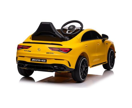 Lean Cars Battery-powered car Mercedes CLA 45s AMG Yellow 4x4