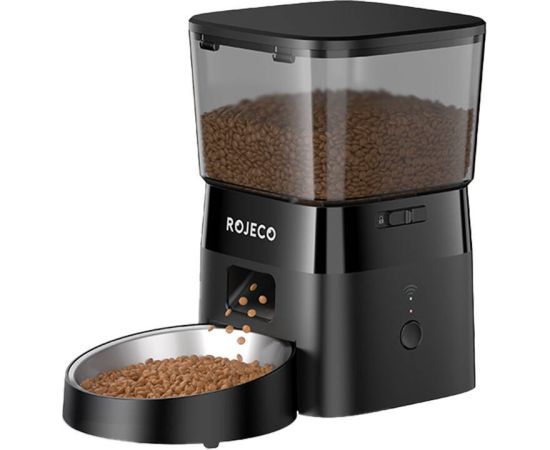 Rojeco 2L Automatic Pet Feeder WiFi Version (Black)