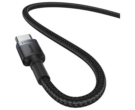 Cable Baseus Cafule USB-C to USB-C 100W,2m, 2psc (Red Black, Grey Black)