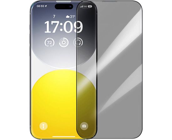 Privacy Protection Tempered Glass Baseus Sapphire iPhone 15