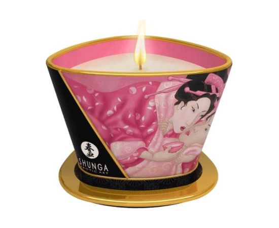 Shunga aromātiska masāžas svece (170 ml) [ Roze ]