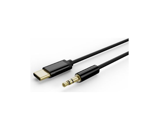 Kabelis Gembird USB type-C Male - 3.5 mm Female 1.5m Black