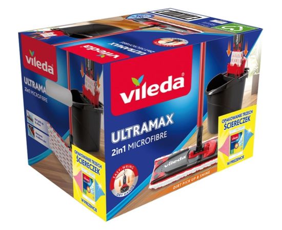 Mop Vileda Ultramax Box+ ściereczki 3szt.