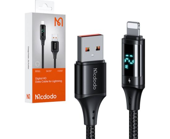 Digital Display USB to Lightning Data Cable Mcdodo CA-1060, 1.2m