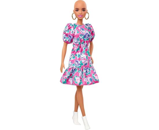 Lalka Barbie Mattel Fashionistas Modna przyjaciółka - Modna lalka w kwiecistej sukience (GHW64)